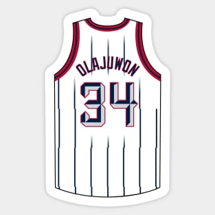 Hakeem Olajuwon Houston Jersey Qiangy Sticker